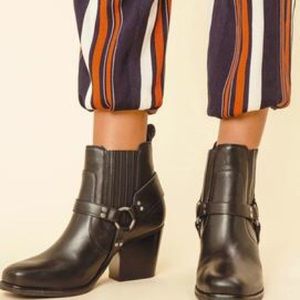Leather harness booties by Matisse